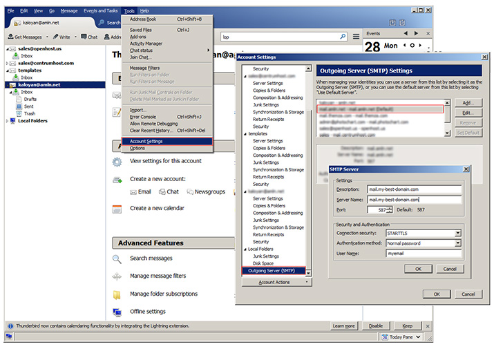 hotmail failing 550 relay not allowed