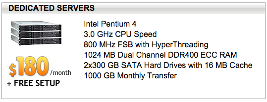 Dedicated Servers Plan