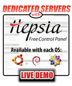 Dedicated Servers with Hepsia