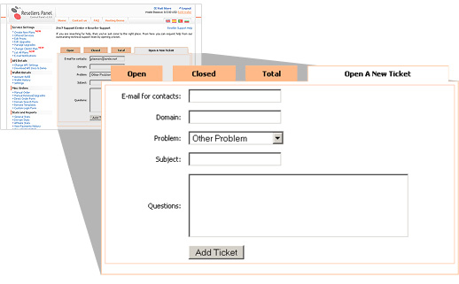 Resellers Ticket System