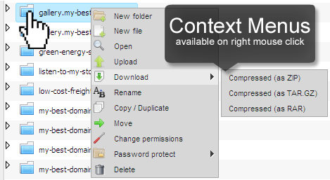 Right-Click Context Menus